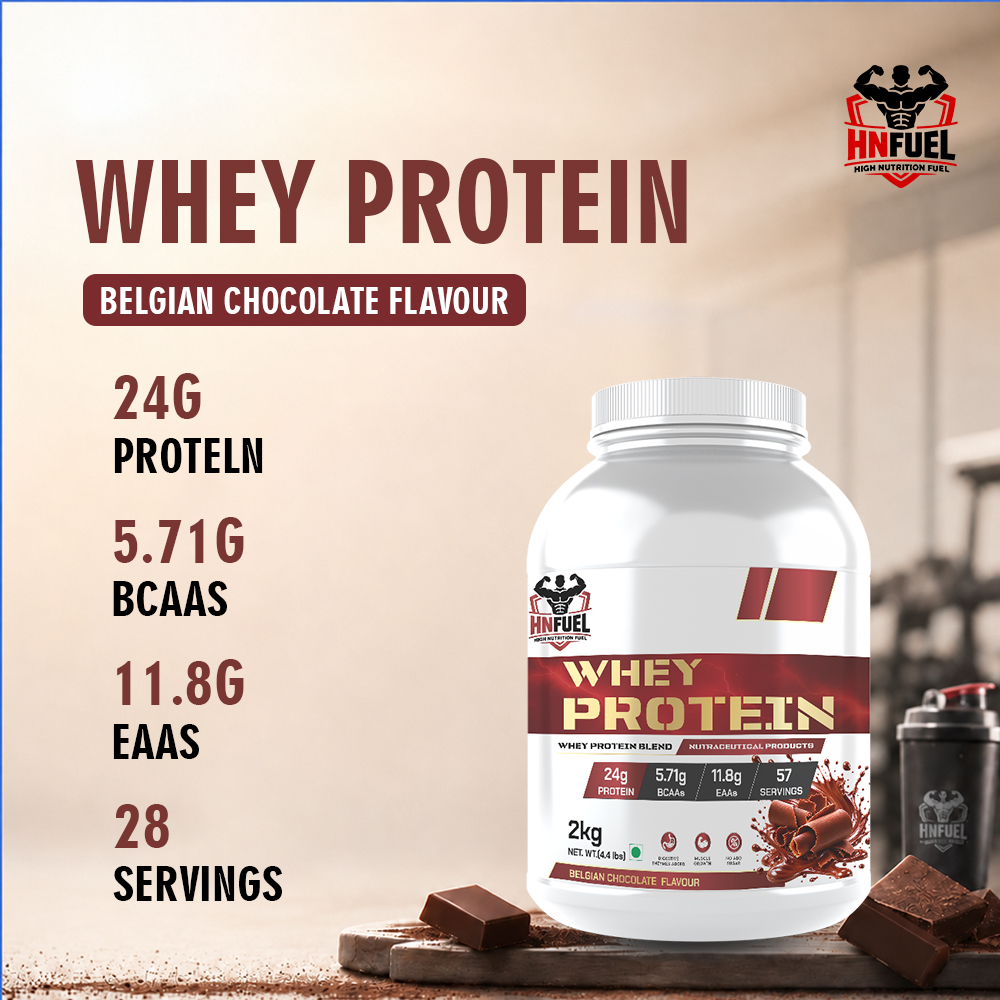 HN Fuel Whey Protein Belgian Chocolate nutrition panel