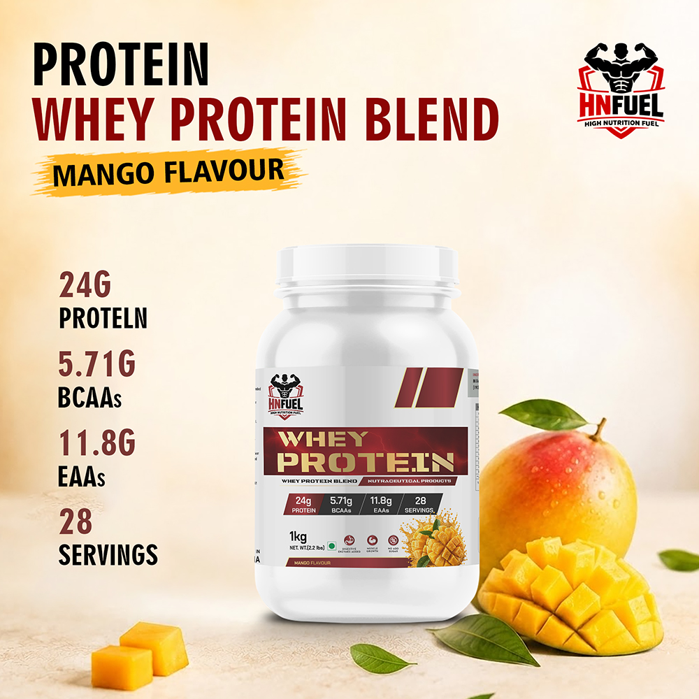 HN Fuel Whey Protein Mango nutrition panel